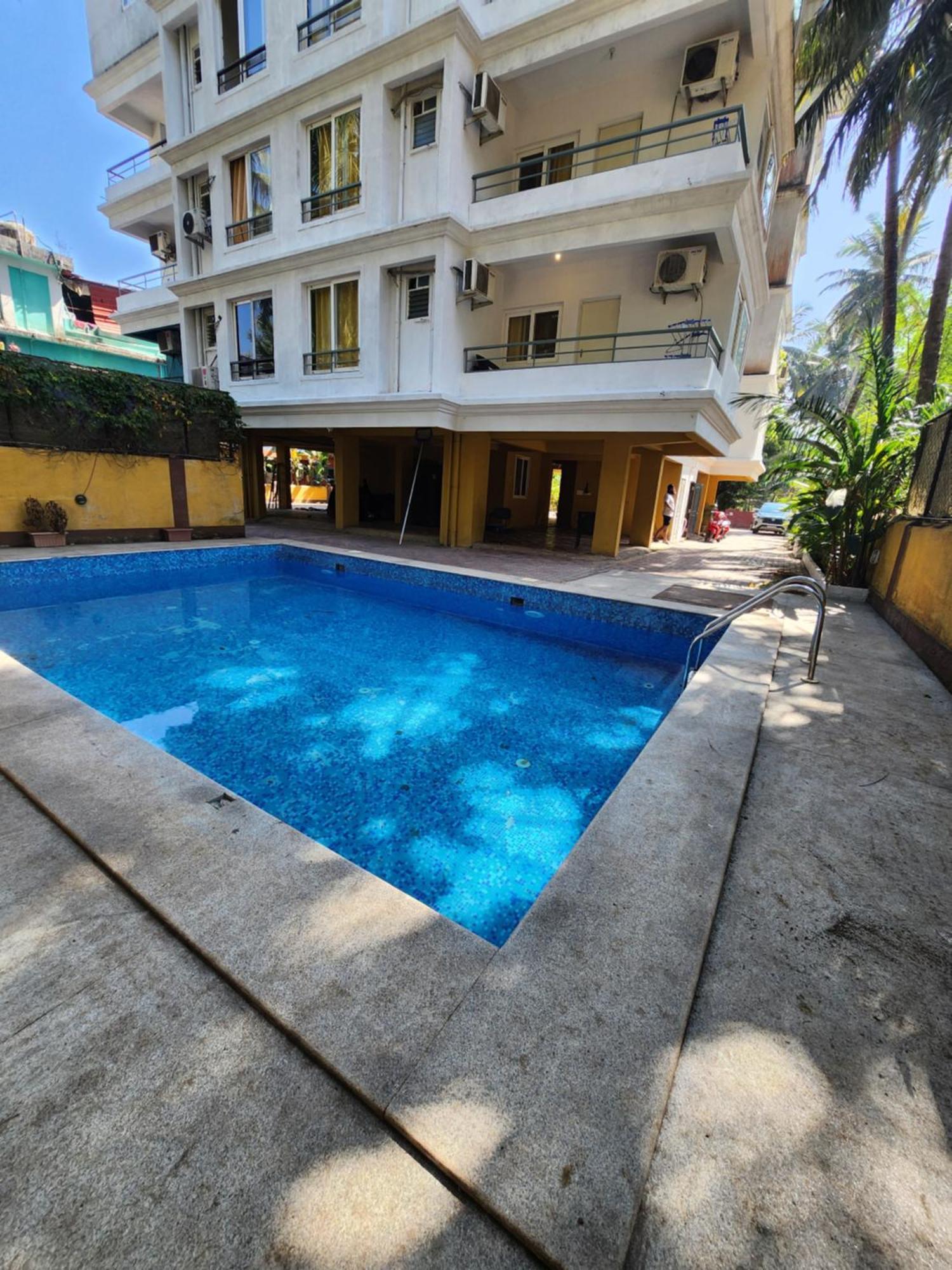 Luxury 2Bhk Apartment Near Calangute Baga Beach With Pool Kültér fotó